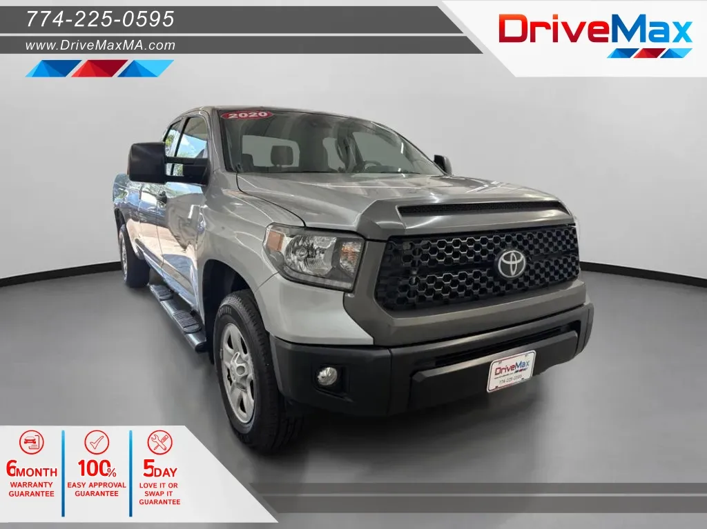 Silver 2020 Toyota Tundra Double Cab SR Pickup 4D 8 ft for sale in West Bridgewater, MA