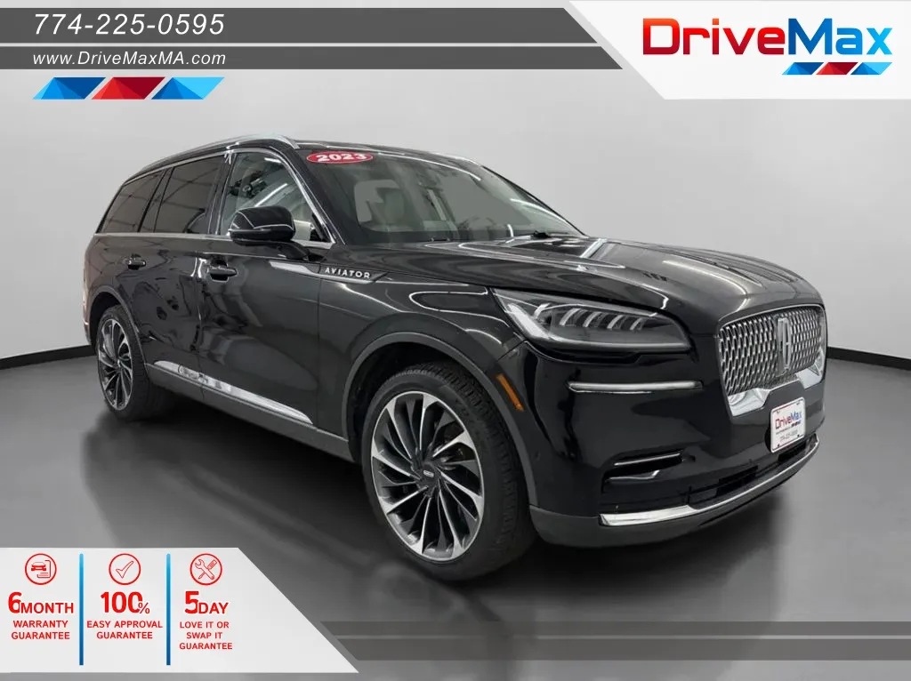 Black 2023 Lincoln Aviator Reserve Sport Utility 4D for sale in West Bridgewater, MA