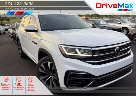 White 2021 Volkswagen Atlas SEL Premium R-Line 4Motion (2021.5) Sport Utility 4D for sale in West Bridgewater, MA