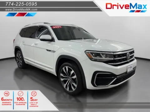 White 2021 Volkswagen Atlas SEL Premium R-Line 4Motion (2021.5) Sport Utility 4D for sale in West Bridgewater, MA