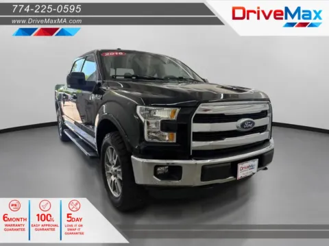 Black 2016 Ford F-150 SuperCrew Cab Lariat Pickup 4D 5 1/2 ft for sale in West Bridgewater, MA