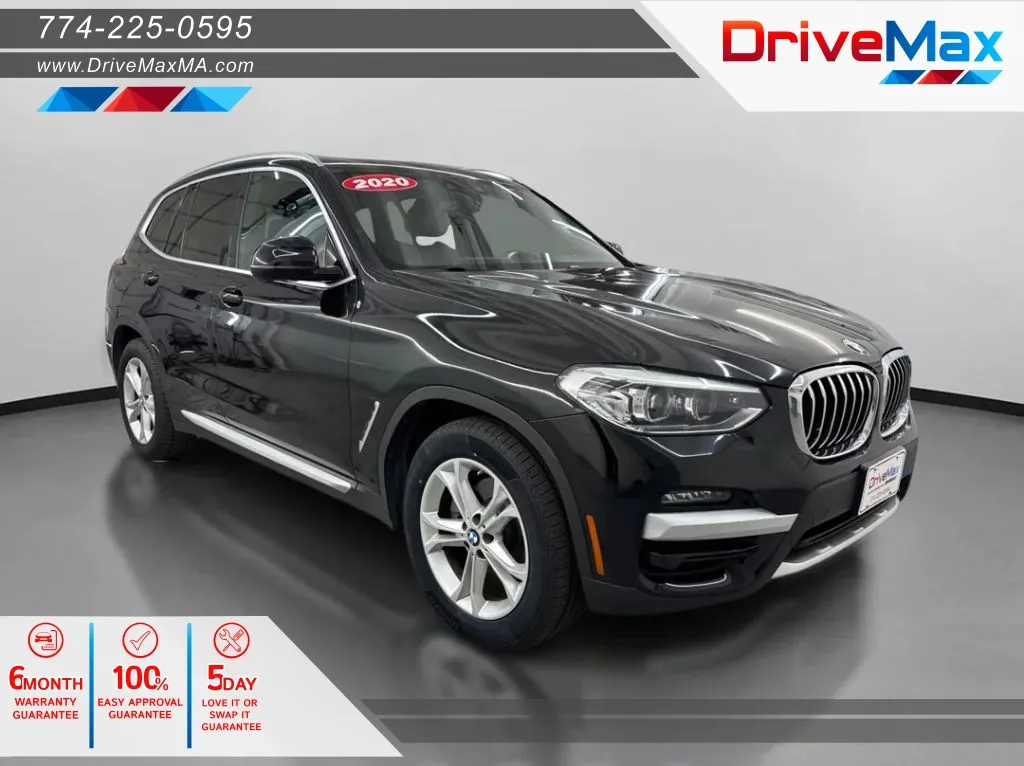 Black 2020 BMW X3 xDrive30i Sport Utility 4D for sale in West Bridgewater, MA