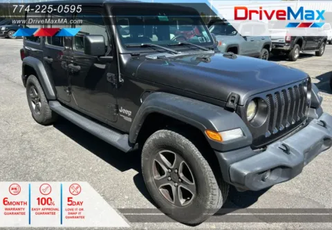 Black 2018 Jeep Wrangler Unlimited All New Sport S Sport Utility 4D for sale in West Bridgewater, MA
