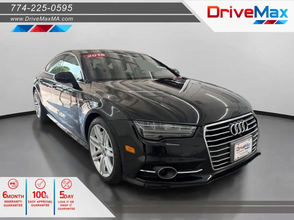 Black 2016 Audi A7 Premium Plus Sedan 4D for sale in West Bridgewater, MA