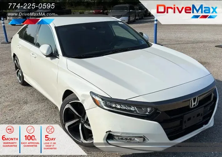 White 2020 Honda Accord Sport Sedan 4D for sale in West Bridgewater, MA
