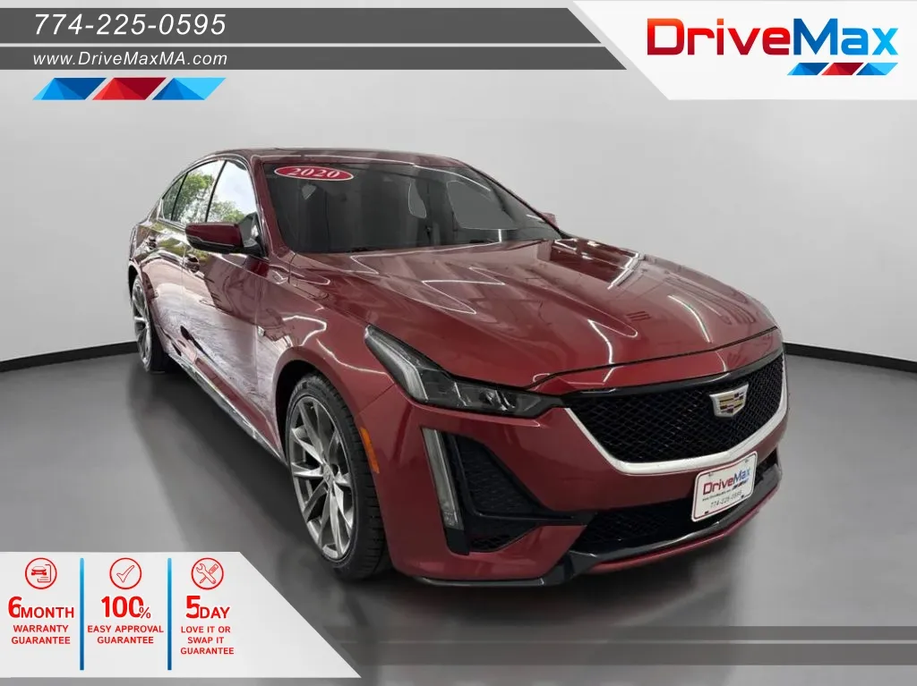 Red 2020 Cadillac CT5 Sport Sedan 4D for sale in West Bridgewater, MA