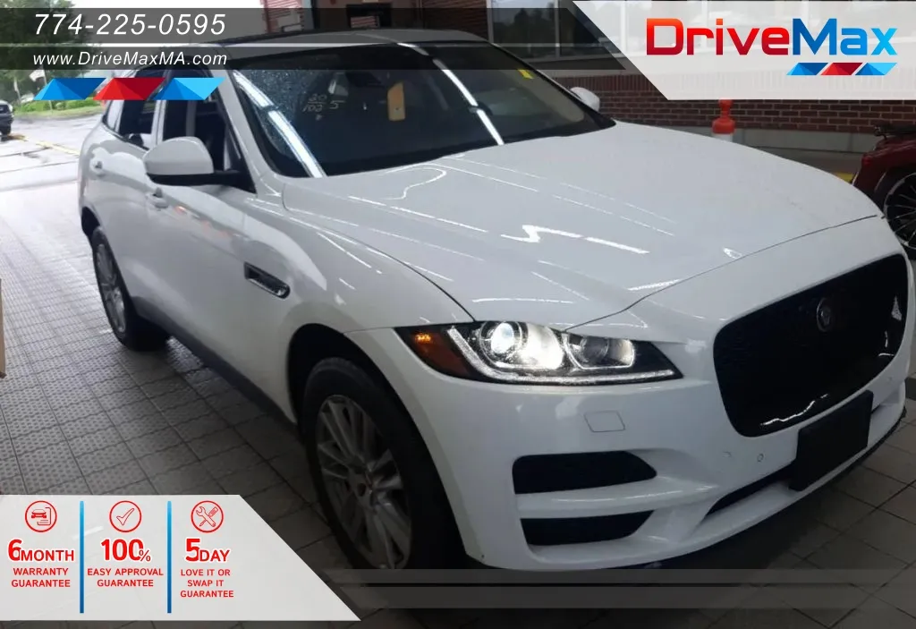 White 2020 Jaguar F-PACE 30t Prestige Sport Utility 4D for sale in West Bridgewater, MA