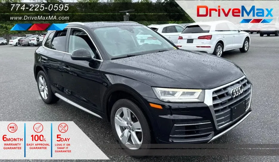 Black 2019 Audi Q5 Premium Plus Sport Utility 4D for sale in West Bridgewater, MA