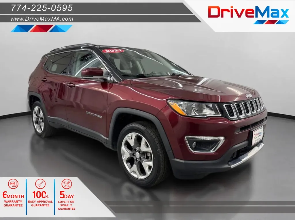 Red 2021 Jeep Compass Limited Sport Utility 4D for sale in West Bridgewater, MA