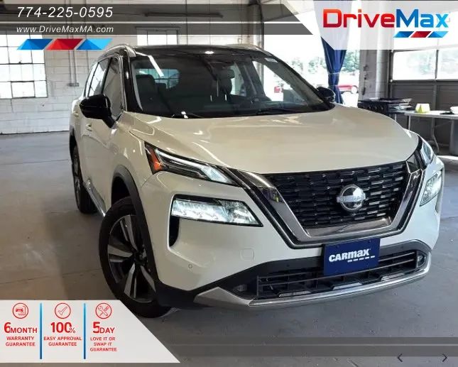 White 2022 Nissan Rogue Platinum Sport Utility 4D for sale in West Bridgewater, MA