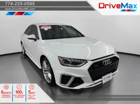 White 2024 Audi A4 S line 45 TFSI Premium Plus Sedan 4D for sale in West Bridgewater, MA
