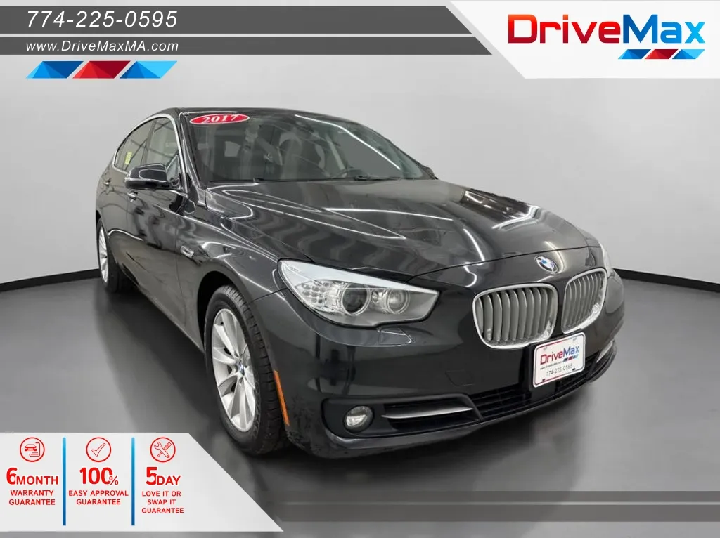 Black 2017 BMW 5 Series 550i Gran Turismo xDrive Sedan 4D for sale in West Bridgewater, MA