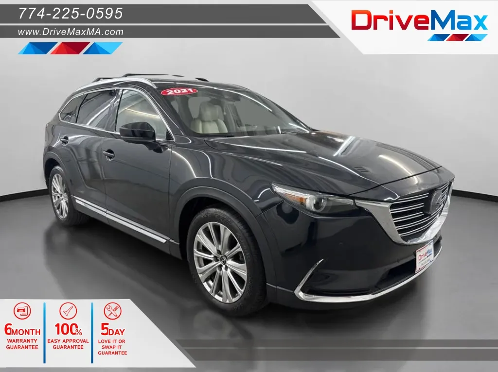 Black 2021 MAZDA CX-9 Signature Sport Utility 4D for sale in West Bridgewater, MA