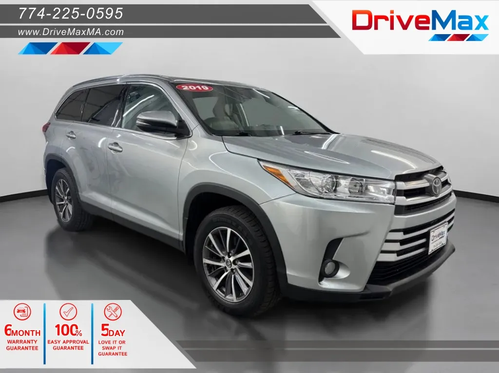 Silver 2019 Toyota Highlander XLE Sport Utility 4D for sale in West Bridgewater, MA
