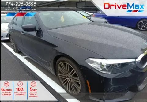 Black 2017 BMW 5 Series 530i xDrive Sedan 4D for sale in West Bridgewater, MA