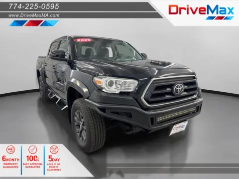 Black 2020 Toyota Tacoma Double Cab SR5 Pickup 4D 5 ft for sale in West Bridgewater, MA