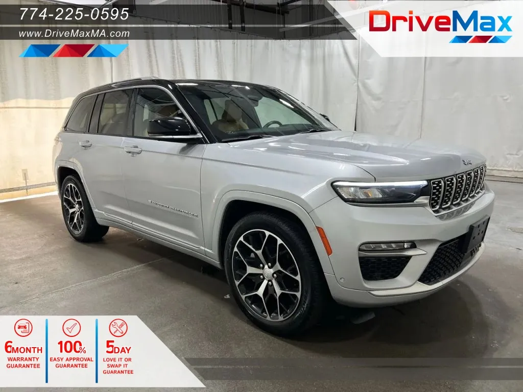 Silver 2023 Jeep Grand Cherokee Summit Reserve Sport Utility 4D for sale in West Bridgewater, MA