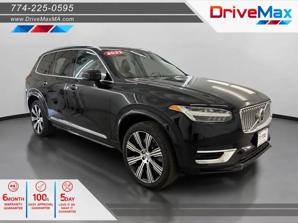 Black 2022 Volvo XC90 T8 Inscription Recharge Plug-In Hybrid Sport Utility 4D for sale in West Bridgewater, MA