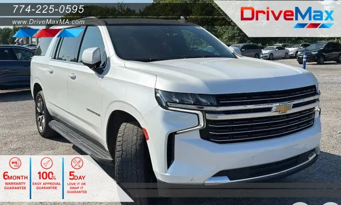 White 2023 Chevrolet Suburban LT Sport Utility 4D for sale in West Bridgewater, MA