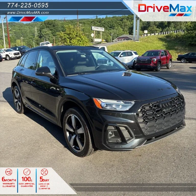 Black 2022 Audi Q5 45 TFSI S line Premium Plus Sport Utility 4D for sale in West Bridgewater, MA