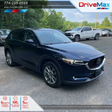Blue 2019 MAZDA CX-5 Grand Touring Sport Utility 4D for sale in West Bridgewater, MA