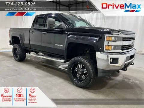 Black 2015 Chevrolet Silverado 2500 HD Double Cab LT Pickup 4D 6 1/2 ft for sale in West Bridgewater, MA