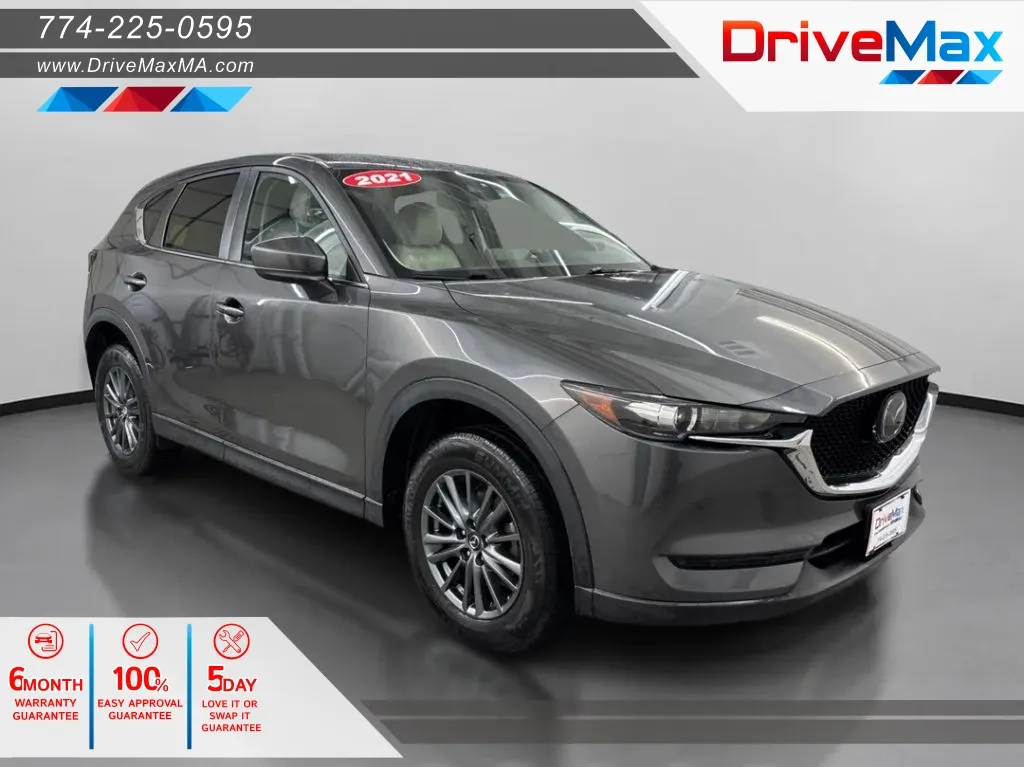 Gray 2021 MAZDA CX-5 Touring Sport Utility 4D for sale in West Bridgewater, MA