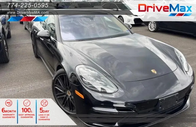 Black 2018 Porsche Panamera Turbo Sedan 4D for sale in West Bridgewater, MA