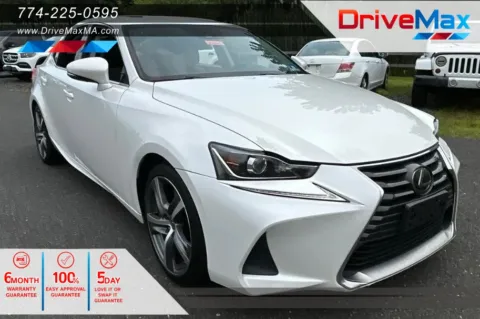 White 2018 Lexus IS 300 Sedan 4D for sale in West Bridgewater, MA