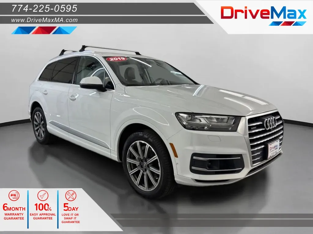 White 2019 Audi Q7 55 TFSI Premium Plus Sport Utility 4D for sale in West Bridgewater, MA