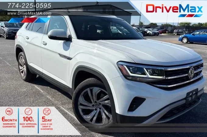 White 2020 Volkswagen Atlas Cross Sport SEL 4Motion Sport Utility 4D for sale in West Bridgewater, MA
