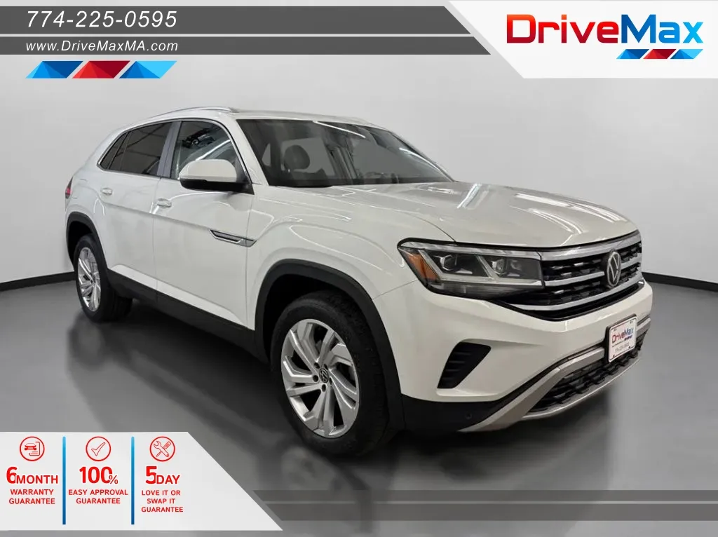 White 2020 Volkswagen Atlas Cross Sport SEL 4Motion Sport Utility 4D for sale in West Bridgewater, MA