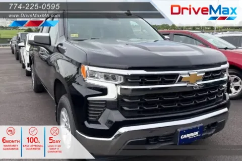 Black 2022 Chevrolet Silverado 1500 Crew Cab LT Pickup 4D 5 3/4 ft for sale in West Bridgewater, MA