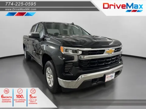Black 2022 Chevrolet Silverado 1500 Crew Cab LT Pickup 4D 5 3/4 ft for sale in West Bridgewater, MA