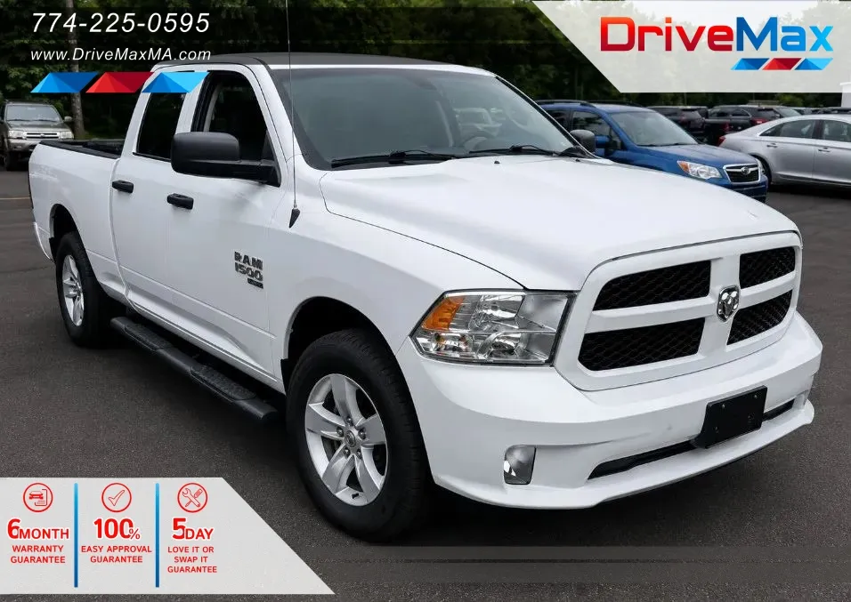 White 2019 Ram 1500 Classic Quad Cab Express Pickup 4D 6 1/3 ft for sale in West Bridgewater, MA