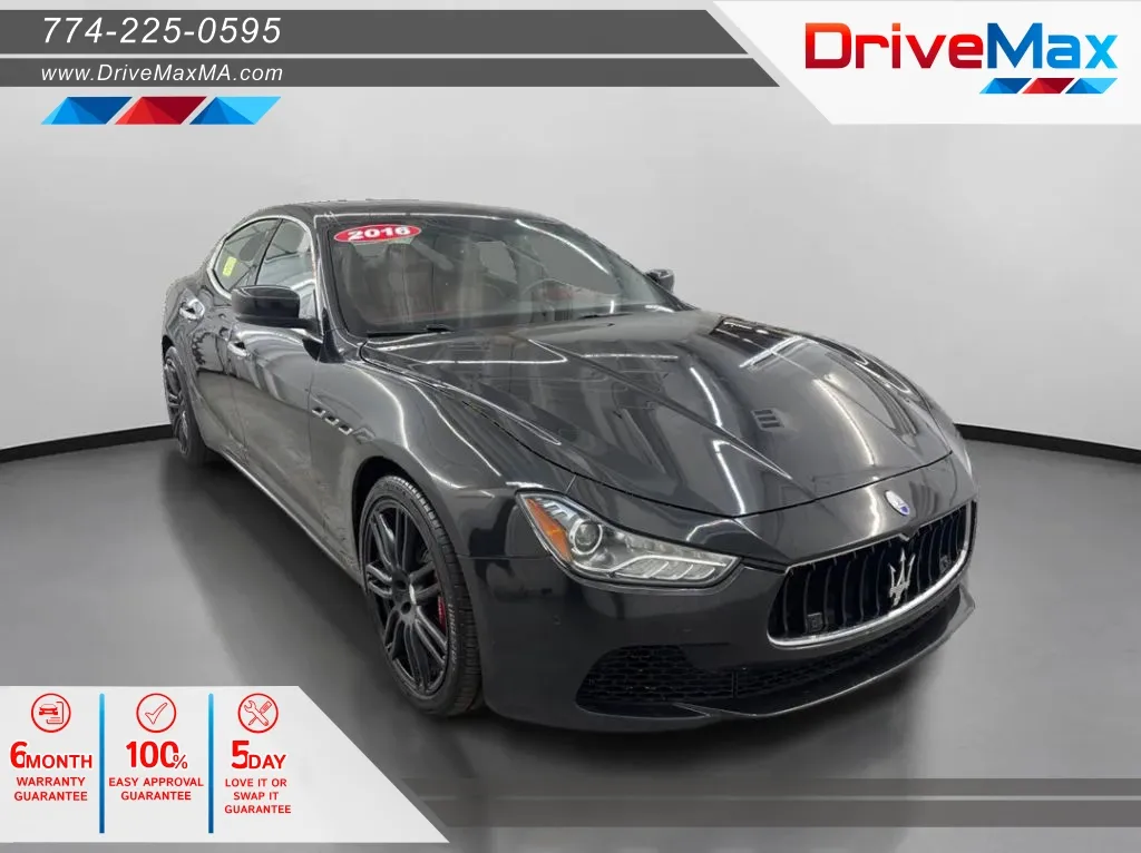 Black 2016 Maserati Ghibli S Q4 Sedan 4D for sale in West Bridgewater, MA