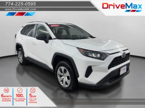 White 2021 Toyota RAV4 LE Sport Utility 4D for sale in West Bridgewater, MA