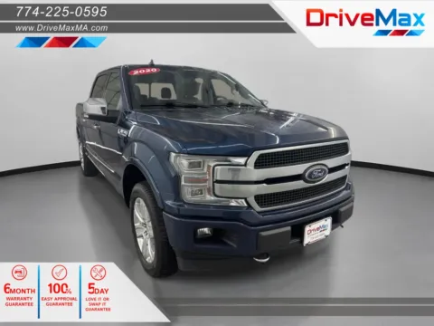 Blue 2020 Ford F-150 SuperCrew Cab Platinum Pickup 4D 5 1/2 ft for sale in West Bridgewater, MA