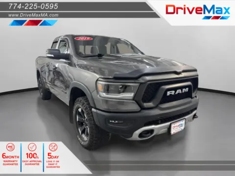 Gray 2019 Ram 1500 Quad Cab Rebel Pickup 4D 6 1/3 ft for sale in West Bridgewater, MA