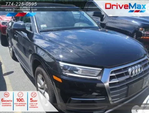 Black 2018 Audi Q5 Premium w/Technology Value Pkg Sport Utility 4D for sale in West Bridgewater, MA