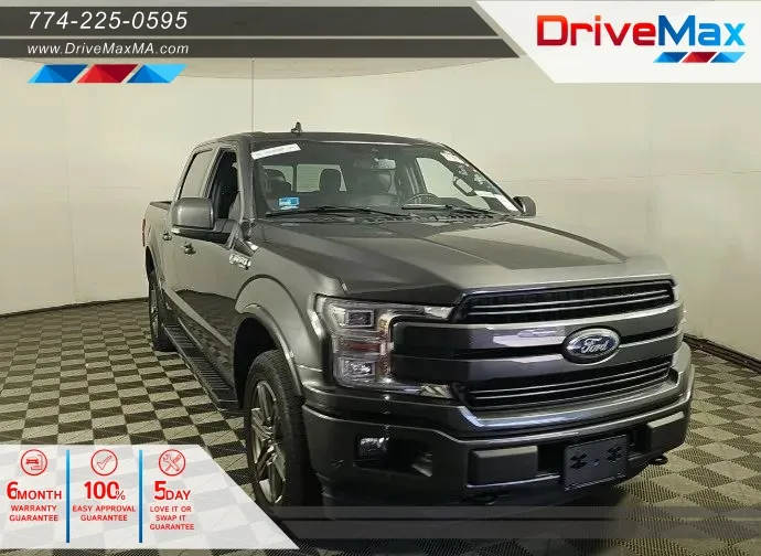 Gray 2020 Ford F-150 SuperCrew Cab Lariat Pickup 4D 5 1/2 ft for sale in West Bridgewater, MA