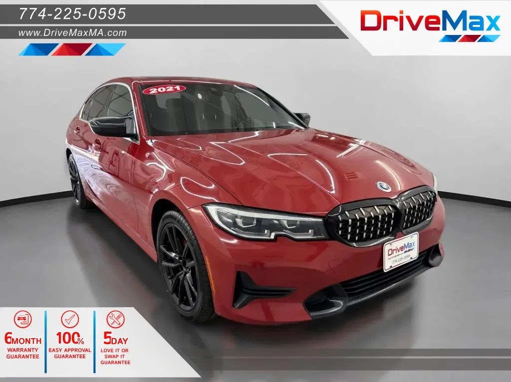 Red 2021 BMW 3 Series 330i xDrive Sedan 4D for sale in West Bridgewater, MA