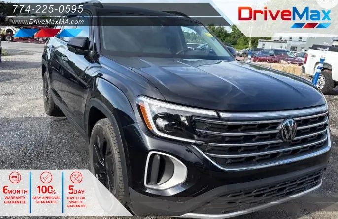 Black 2024 Volkswagen Atlas SE 4MOTION w/Tech Pkg Sport Utility 4D for sale in West Bridgewater, MA
