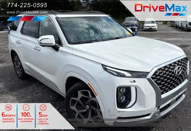 White 2022 Hyundai Palisade Calligraphy Sport Utility 4D for sale in West Bridgewater, MA