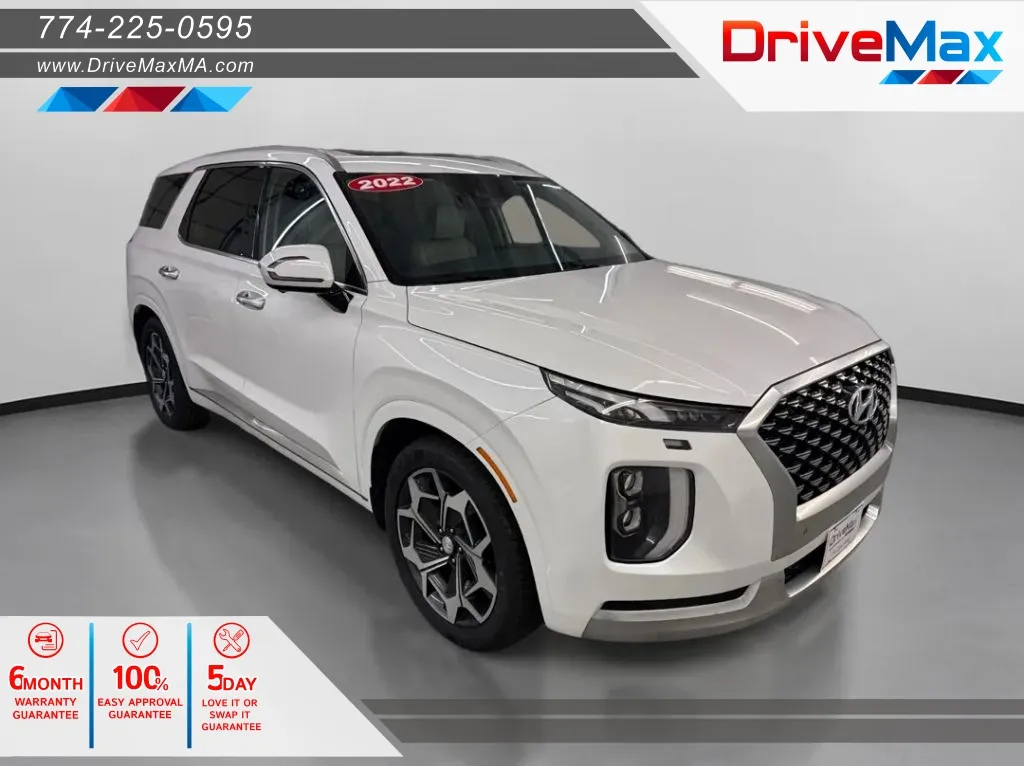 White 2022 Hyundai Palisade Calligraphy Sport Utility 4D for sale in West Bridgewater, MA