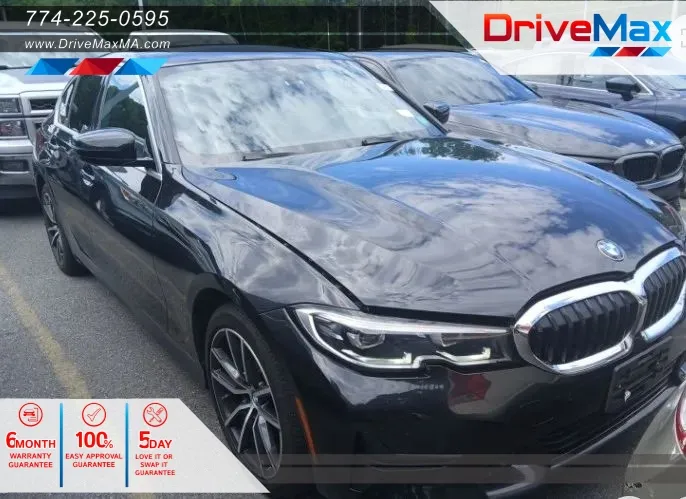Black 2021 BMW 3 Series 330i xDrive Sedan 4D for sale in West Bridgewater, MA