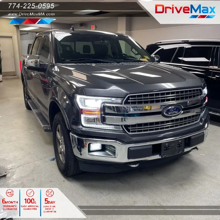 Gray 2019 Ford F-150 SuperCrew Cab Lariat Pickup 4D 5 1/2 ft for sale in West Bridgewater, MA