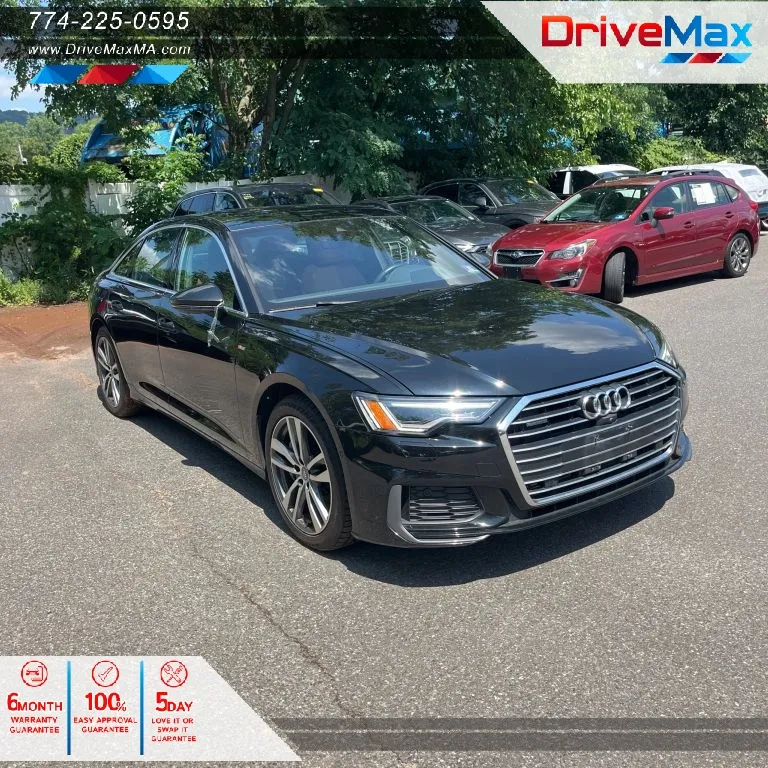 Black 2019 Audi A6 55 TFSI Premium Plus Sedan 4D for sale in West Bridgewater, MA
