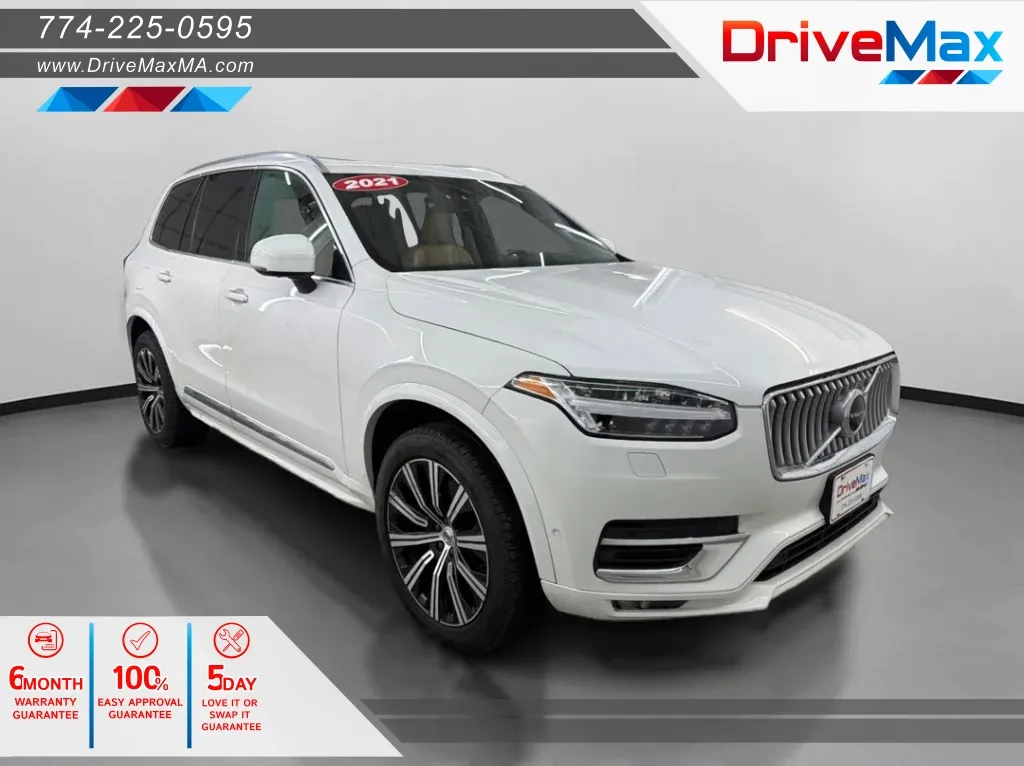 White 2021 Volvo XC90 T6 Inscription Sport Utility 4D for sale in West Bridgewater, MA