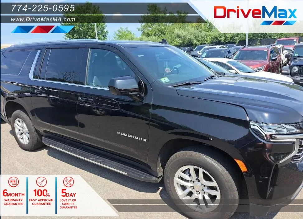 Black 2022 Chevrolet Suburban LT Sport Utility 4D for sale in West Bridgewater, MA